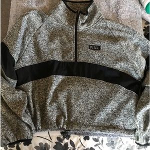 Pink Victoria Secret Hal zip sweater